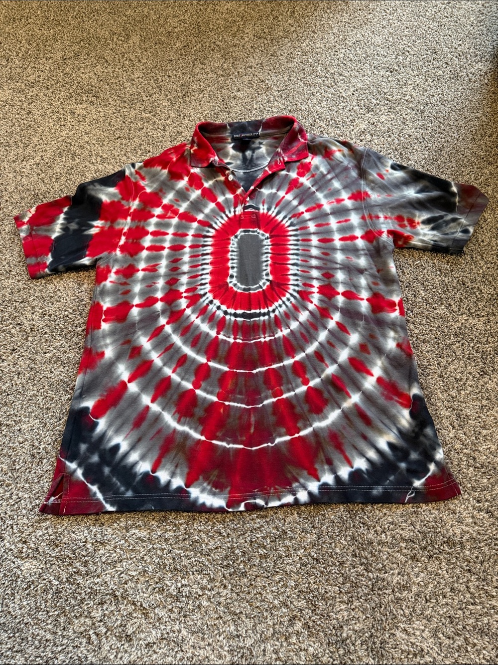 Port Authority Ohio State Men's Tie-Dye Polo 100% Pima Cotton XL